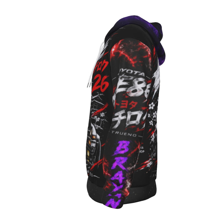 All-Over Print Men's Thicken Pullover Hoodie