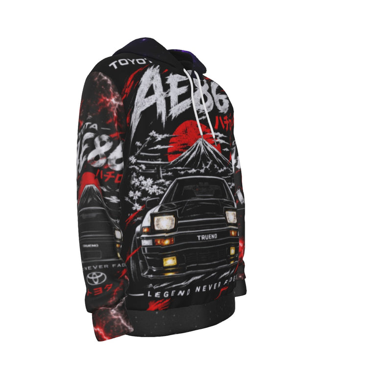 All-Over Print Men's Thicken Pullover Hoodie
